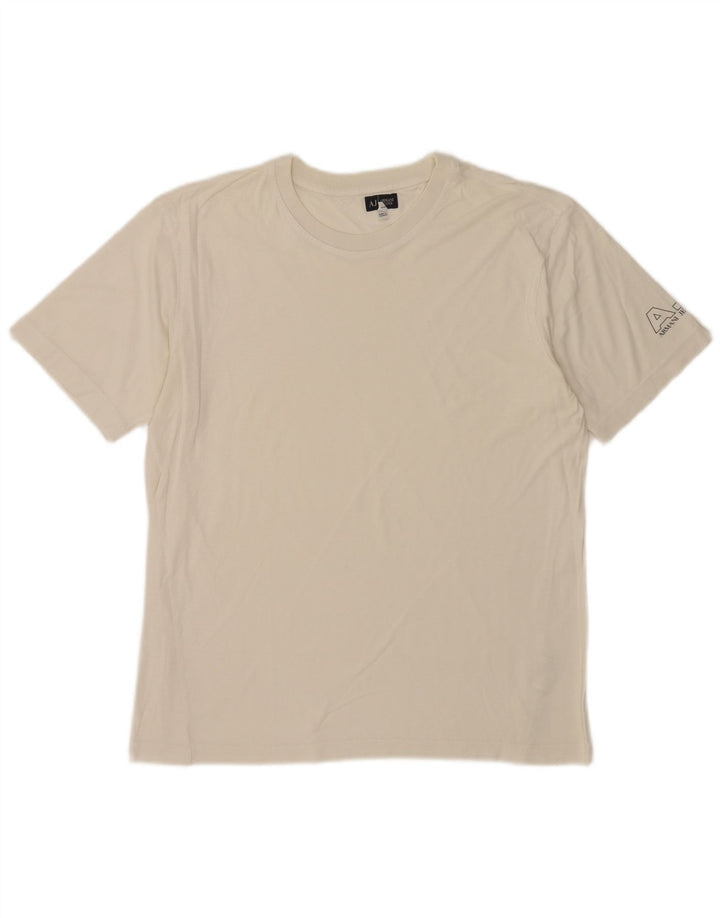 Armani Jeans T-Shirt Homme Haut Large Blanc