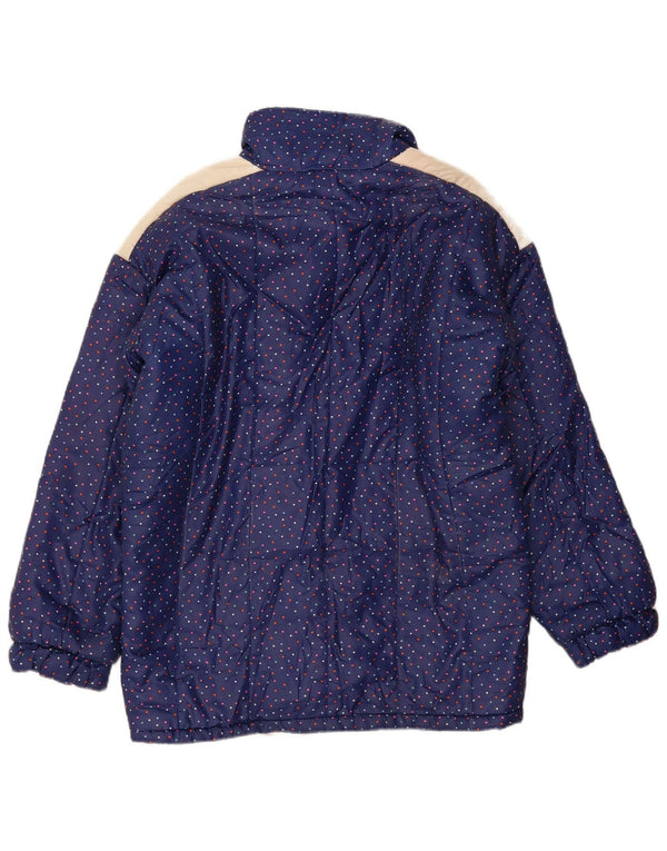 Veste matelassée femme vintage IT 48 XL Bleu Marine Repéré