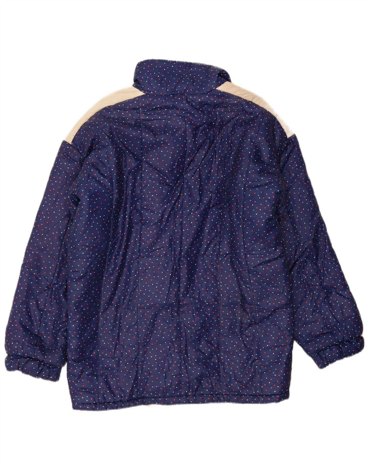 Veste matelassée femme vintage IT 48 XL Bleu Marine Repéré