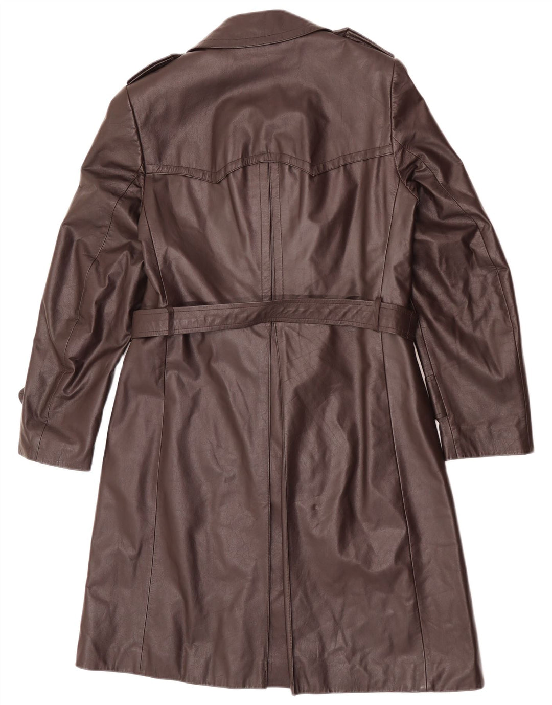 Anfor Manteau en cuir à double boutonnage pour homme IT 48 Marron moyen