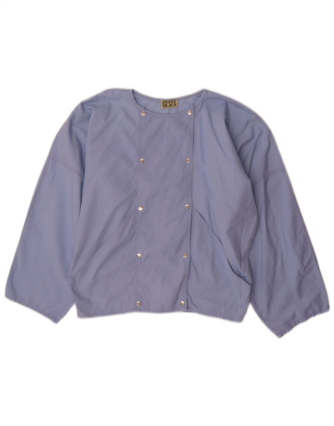 Penny Black Veste Bomber Double Boutonnage Femme UK 8 Petit Bleu Coton