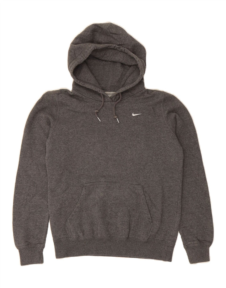 NIKE Womens Hoodie Jumper UK 14 Medium Grey Cotton Vintage Nike and Second-Hand Nike from Messina Hembry 