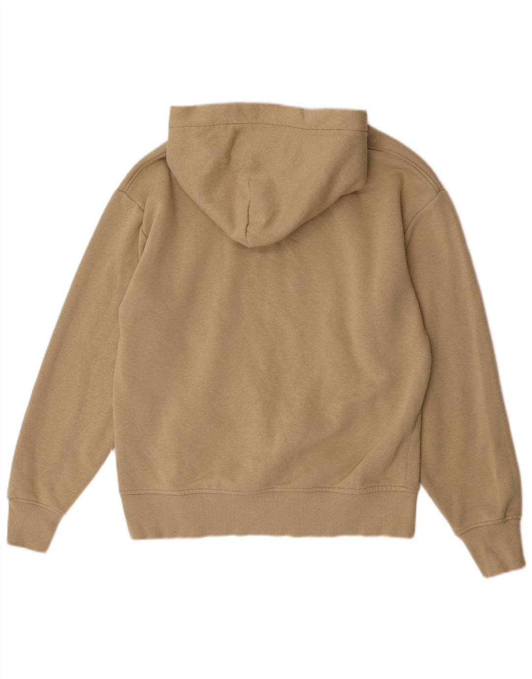 Zara Pull à capuche pour homme Petit coton beige