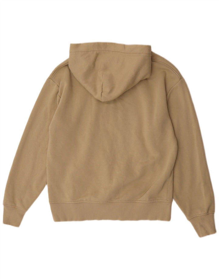 Zara Pull à capuche pour homme Petit coton beige