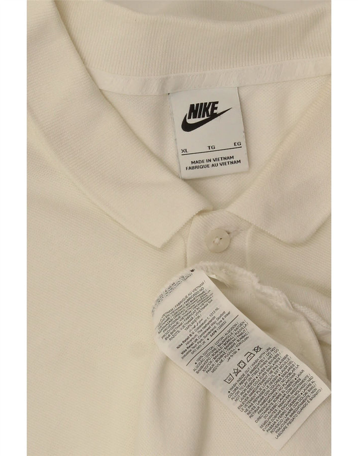 Nike Polo Homme XL Blanc Coton