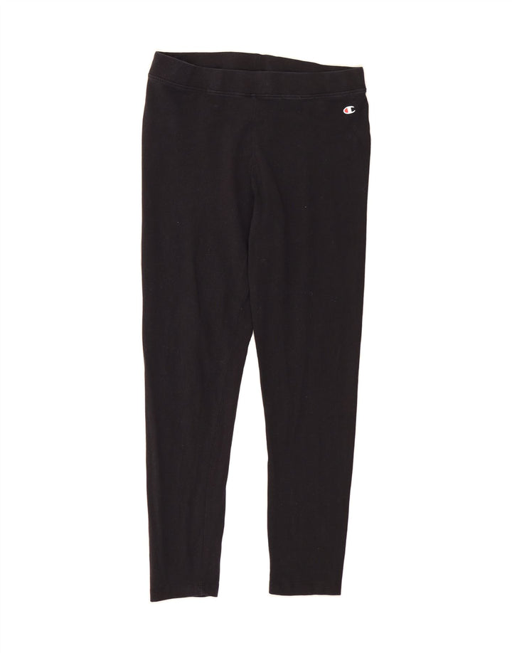 CHAMPION Womens Leggings UK 14 Medium  Black Vintage Champion and Second-Hand Champion from Messina Hembry 