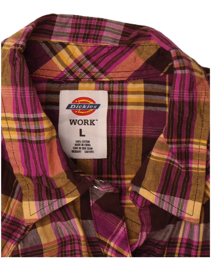 Dickies Chemise en flanelle pour femme UK 46 Grand coton à carreaux multicolores