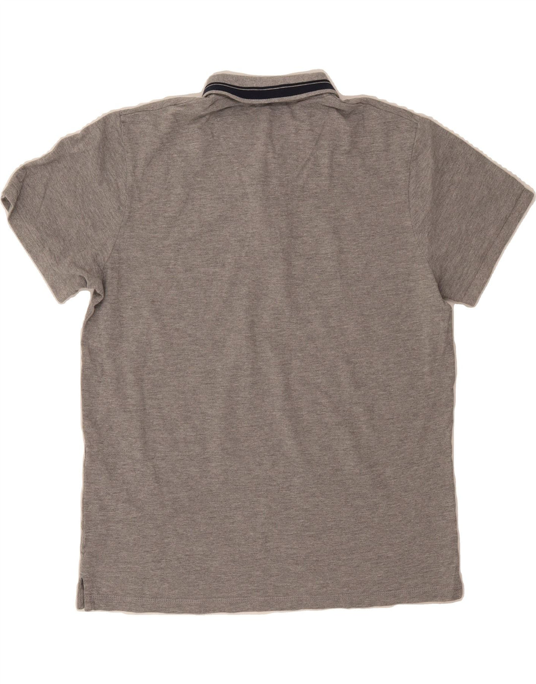JACK & JONES Mens Graphic Polo Shirt Large Grey Cotton Vintage Jack & Jones and Second-Hand Jack & Jones from Messina Hembry 