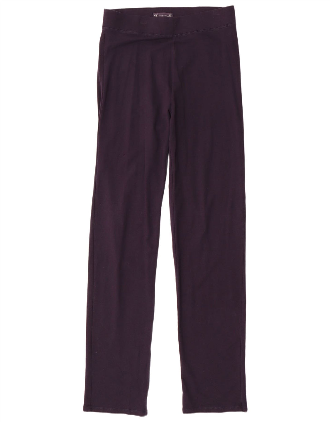 MARKS & SPENCER Leggings Femme UK 12 Coton Bleu Marine Moyen