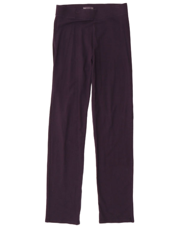 MARKS & SPENCER Leggings Femme UK 12 Coton Bleu Marine Moyen