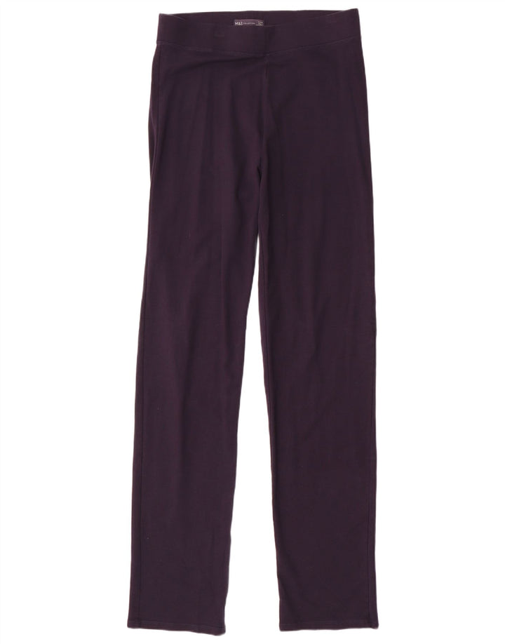 MARKS & SPENCER Leggings Femme UK 12 Coton Bleu Marine Moyen