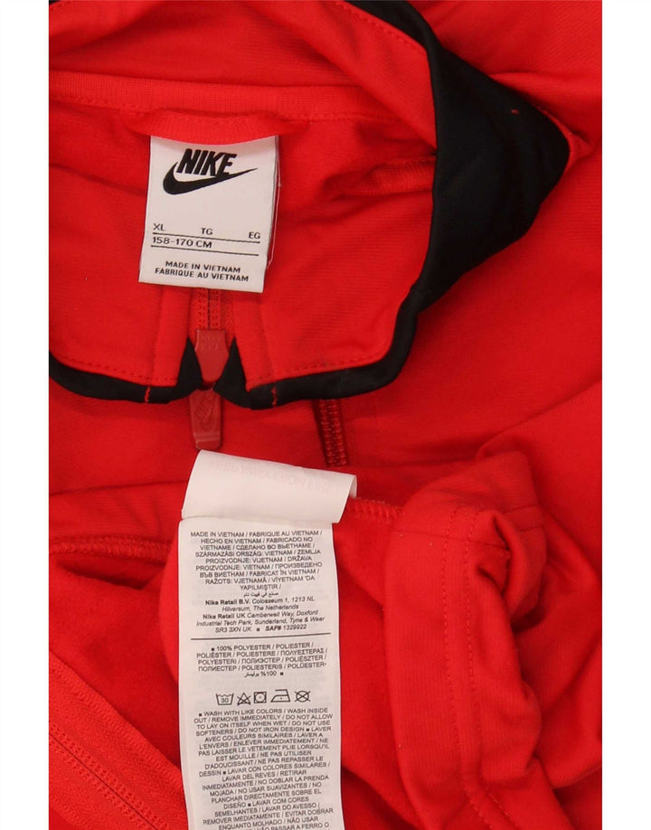 Nike Veste de survêtement pour garçon 13-14 ans XL Rouge Colorblock Polyester