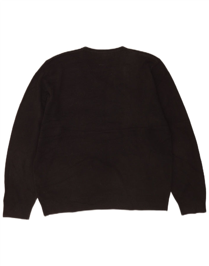 Marks & Spencer Pull col V pour homme en acrylique noir Taille L