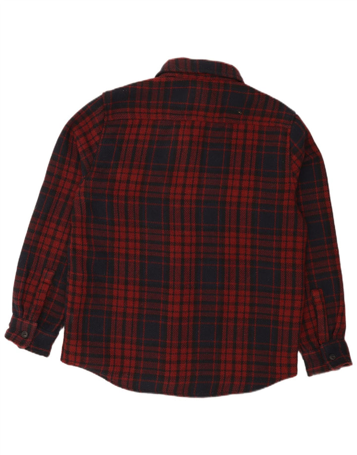 The Stronghold Chemise en flanelle pour homme Petit carreaux rouges