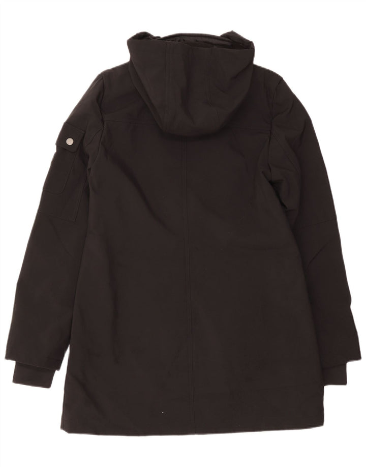 French Connection Parka à capuche pour femme UK 10 Small Noir