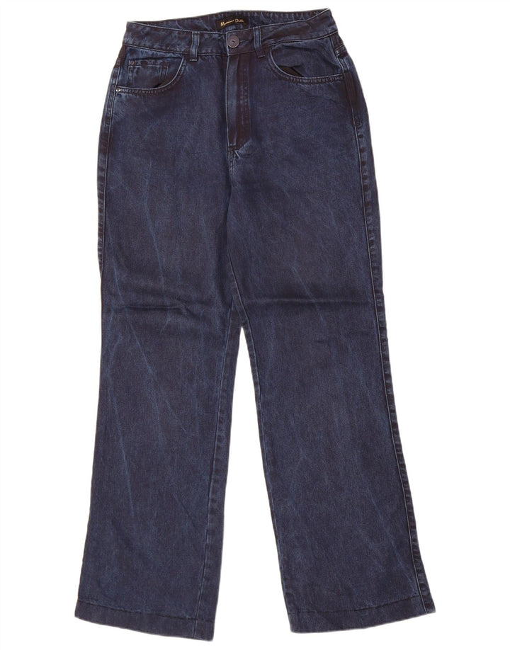 Massimo Dutti Jean Bootcut Femme EU 36 XS W26 L29 Bleu Marine Lyocell