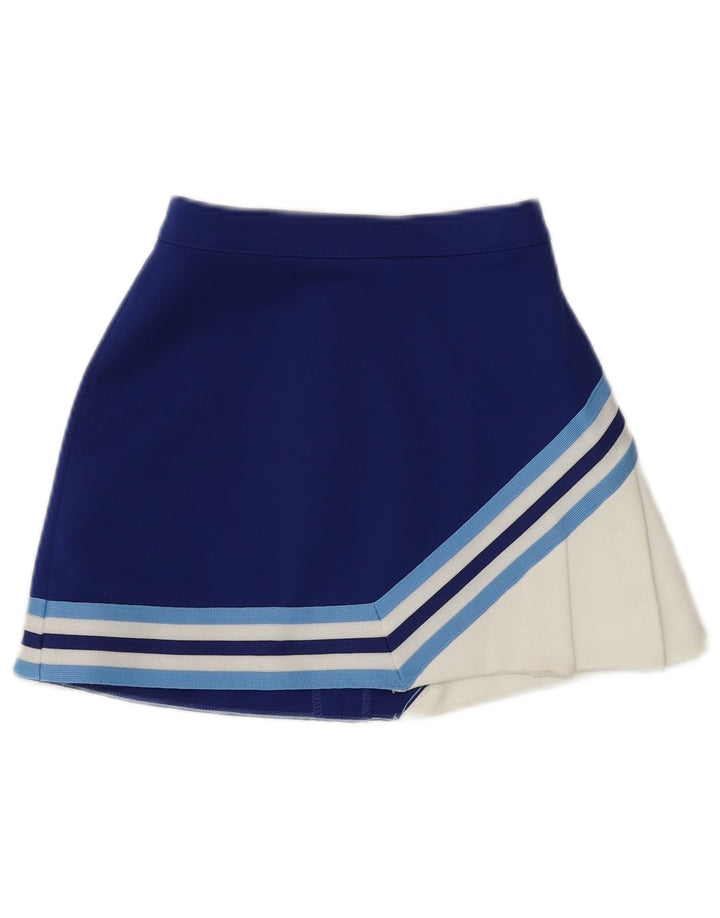 Varsity Jupe de Tennis Femme UK 8 Petit Bleu Colorblock Polyester