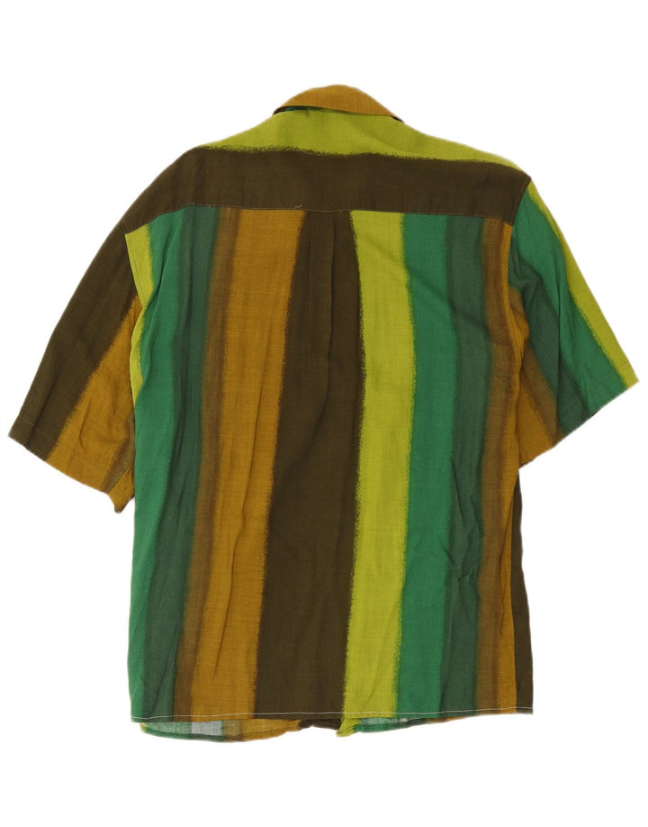 Club D'Amingo Chemise à Manches Courtes Homme Petite Rayure Multicolore