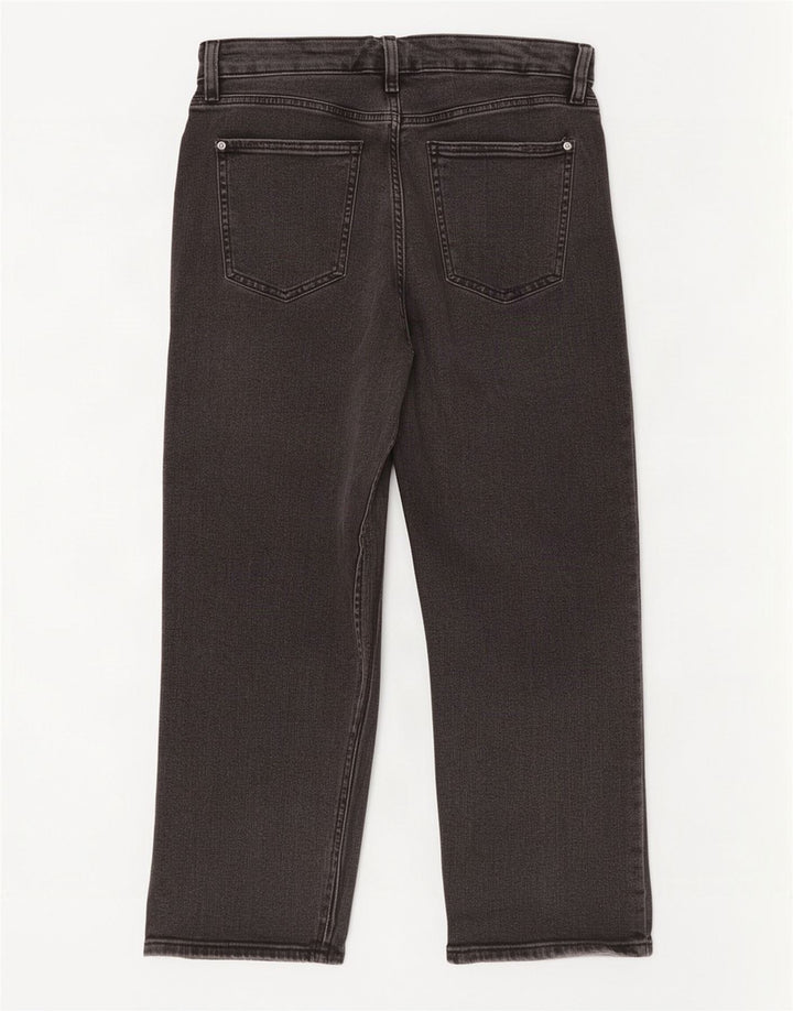Marks & Spencer Jean court pour femme UK 12 Medium W32 L25 Coton noir