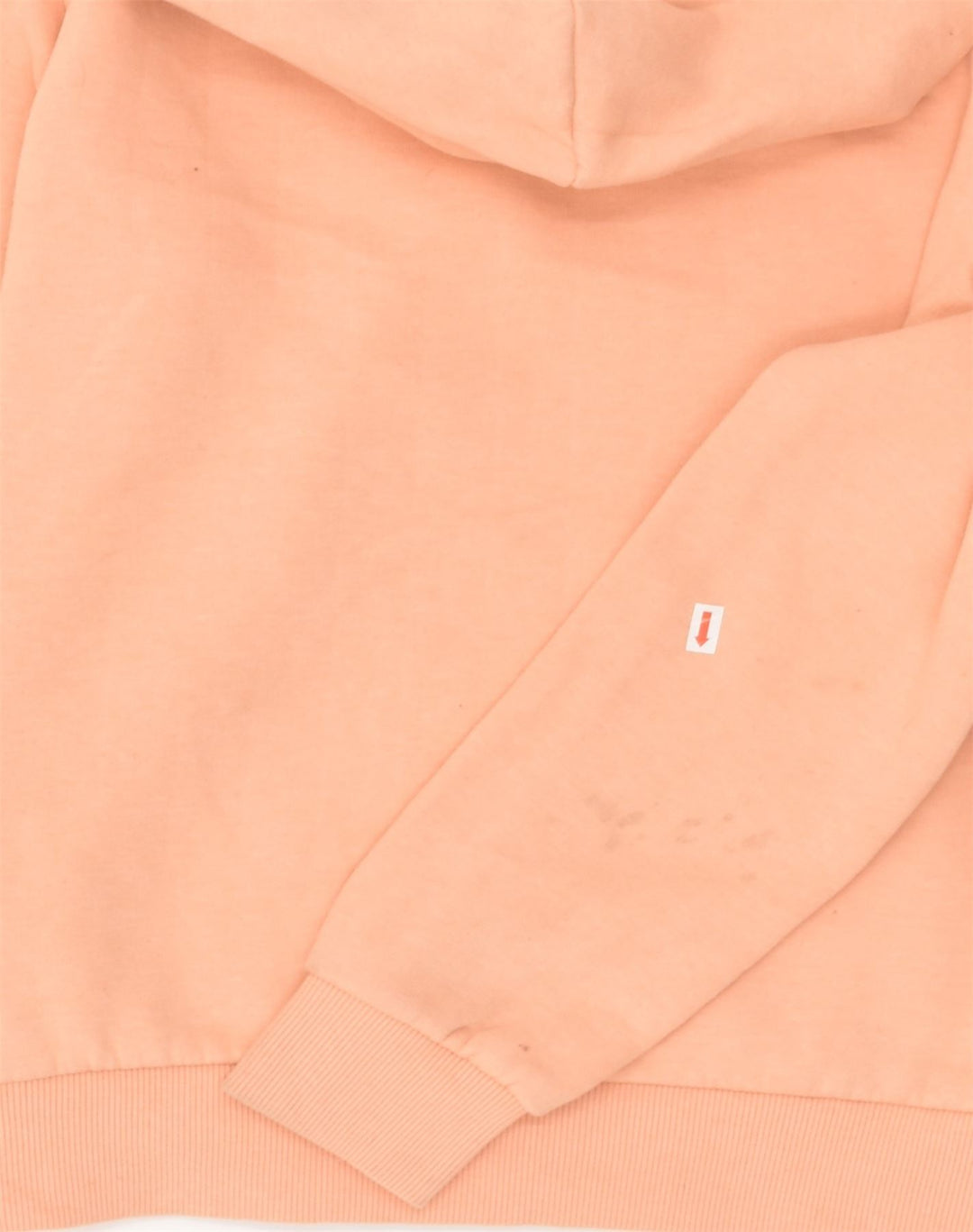 WEIRD FISH Womens Graphic Zip Hoodie Sweater UK 10 Small Orange Polyester | Vintage Weird Fish | Thrift | Second-Hand Weird Fish | Used Clothing | Messina Hembry 