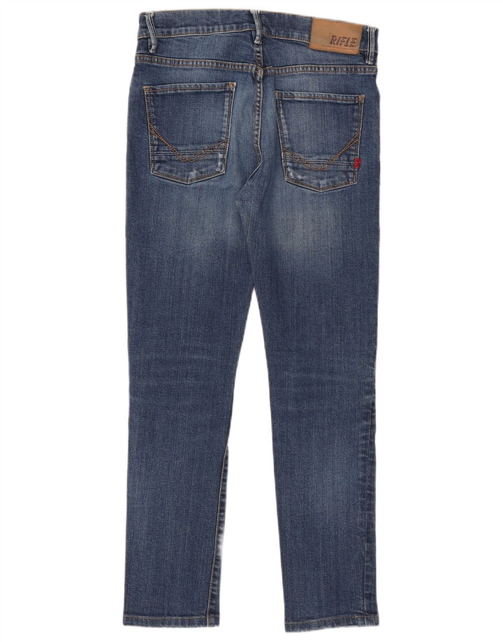 Rifle Jean slim vieilli femme W30 L28 bleu coton