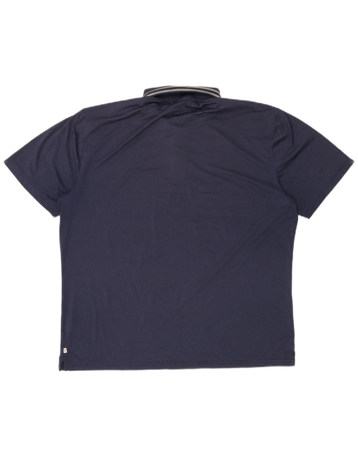CALVIN KLEIN Polo de Golf Homme XL Bleu Marine Polyester