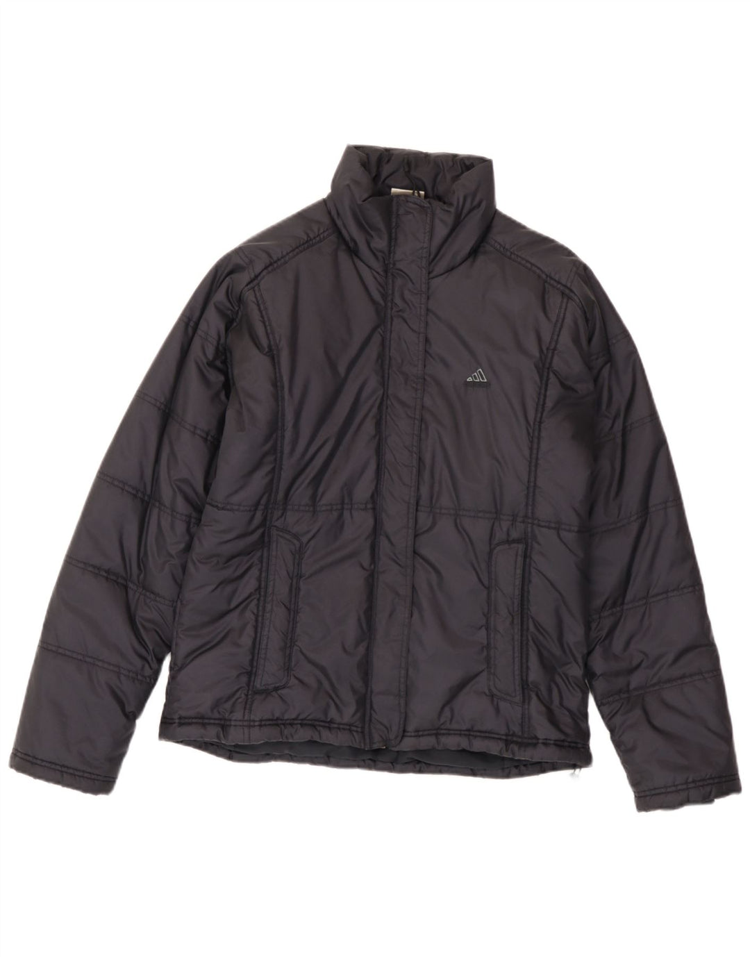 Adidas Veste rembourrée pour femme UK 14 Large Bleu Marine Polyamide