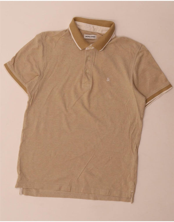 Jack & Jones Polo Homme Petit Coton Beige