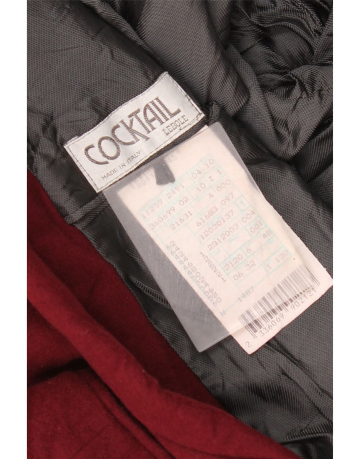 Lebole Veste Blazer 2 Boutons Homme IT 48 Laine Bordeaux Moyen