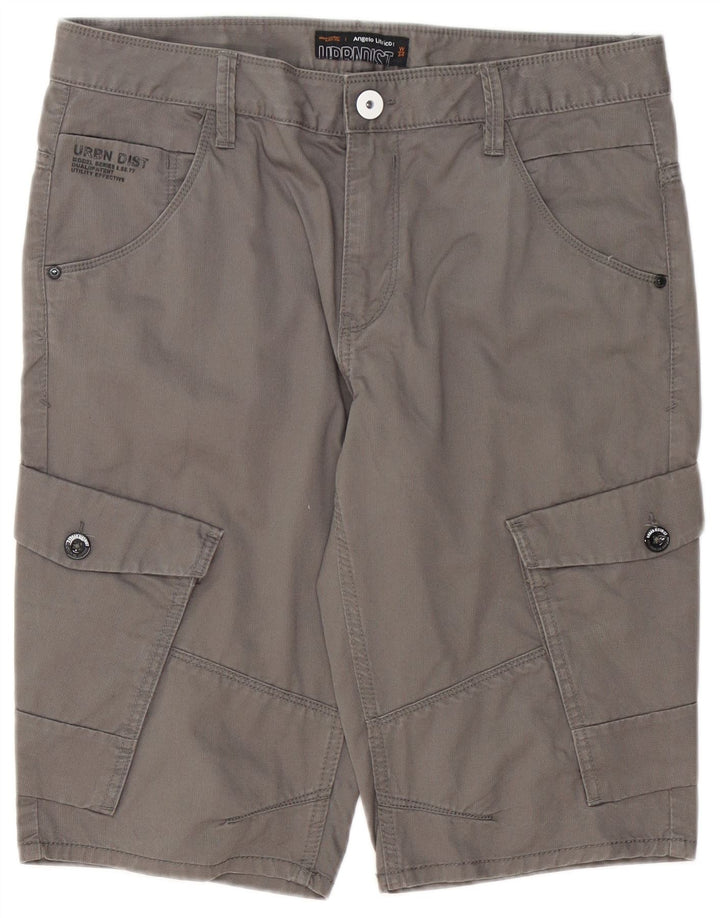 Angelo Litrico Short Cargo Homme W34 Grand Gris Coton