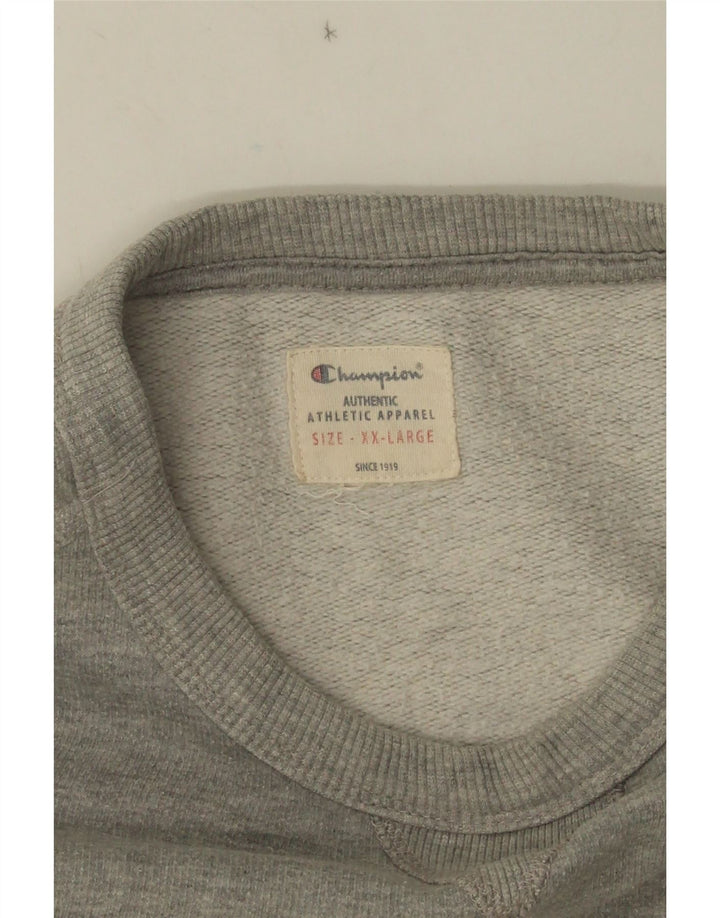 Champion Sweat-shirt graphique pour homme 2XL Gris moucheté