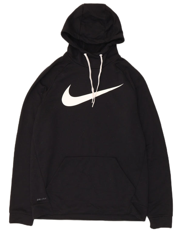 Nike Hommes Dri Fit Graphic Sweat à capuche Noir Moyen Polyester