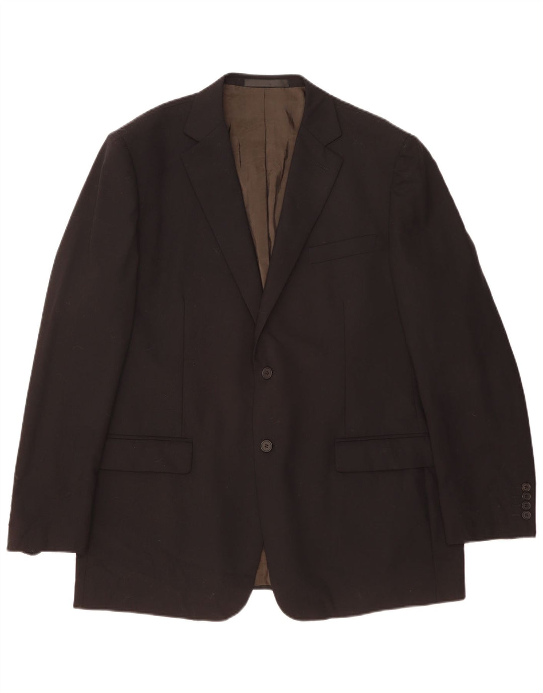 Marks & Spencer Veste blazer à 2 boutons pour homme UK 46 XL Laine noire
