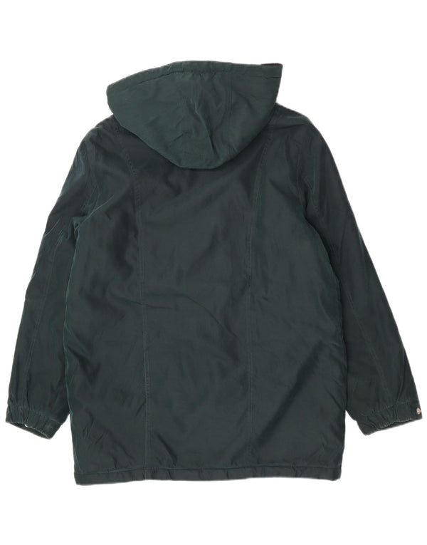 London Fog Veste parka surdimensionnée à capuche pour femme UK 12 Vert moyen