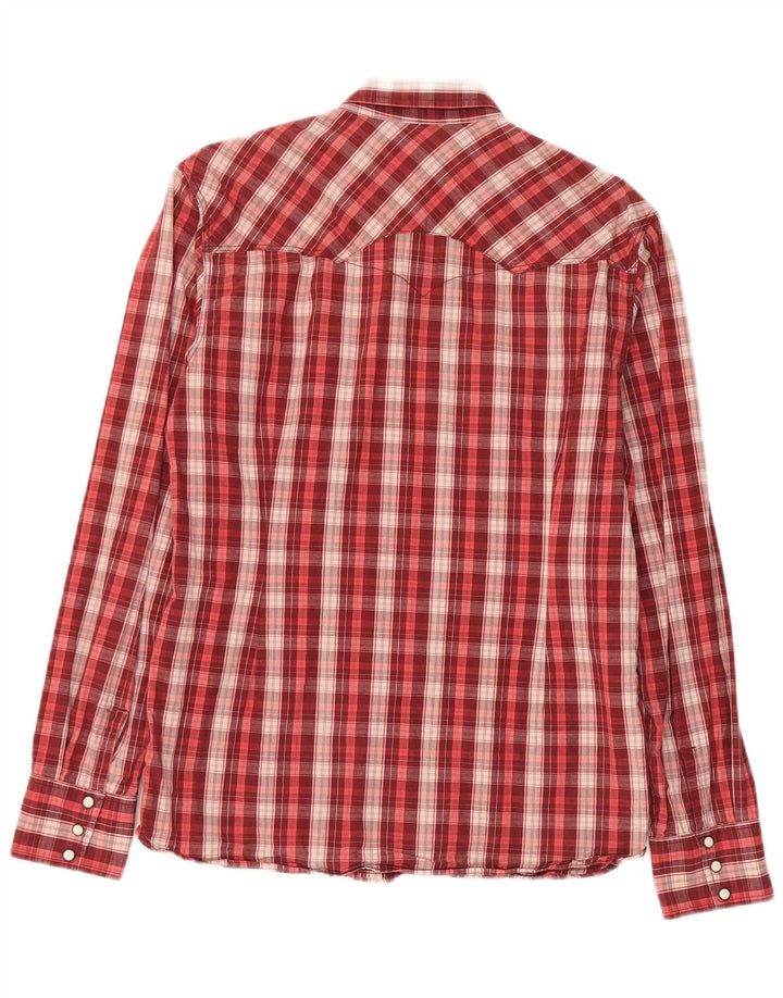 Levi's Chemise Western Homme Rouge à Carreaux Large en Coton