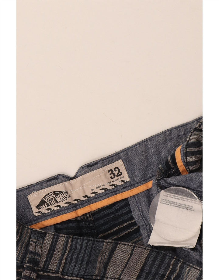 Vans Short Chino Homme W32 Coton Rayé Gris Moyen