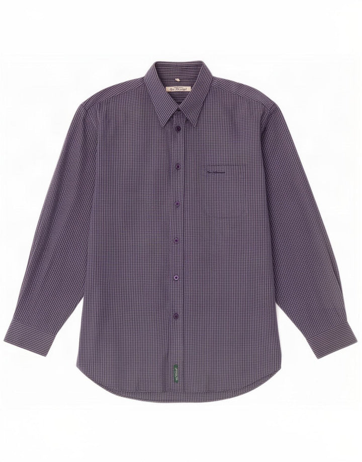 Ben Sherman Chemise Homme 4XL Bleu Marine à Carreaux