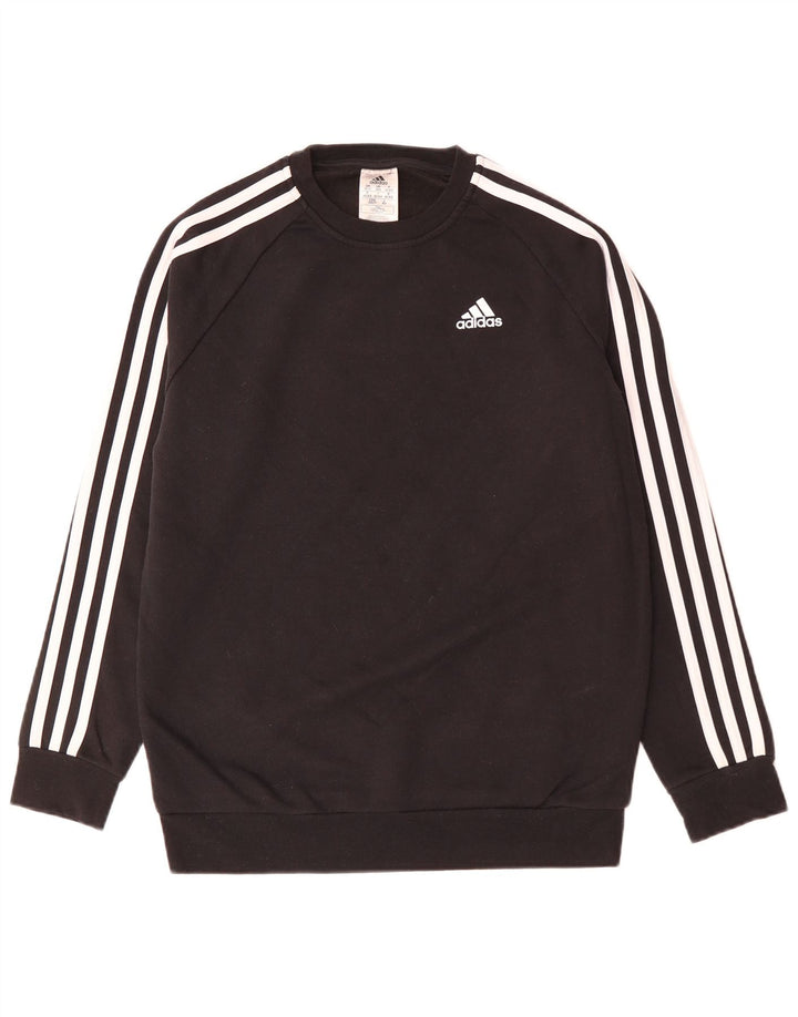 ADIDAS Sweat-shirt surdimensionné pour femme UK 0/2 XS Noir Coton