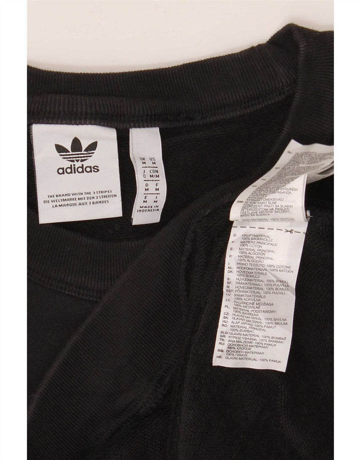 Adidas Sweat-shirt pour homme en coton noir moyen