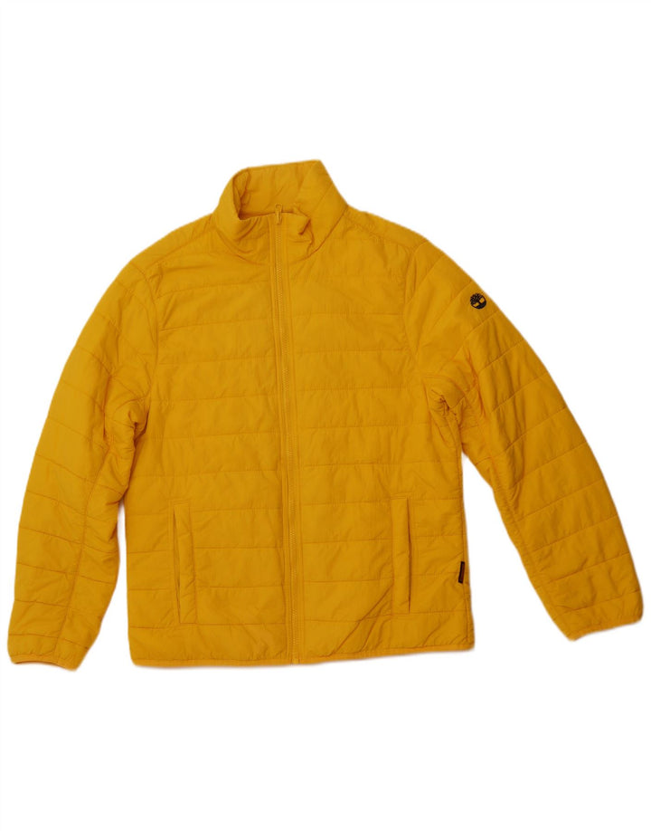 TIMBERLAND Veste matelassée pour hommes UK 38 Nylon jaune moyen