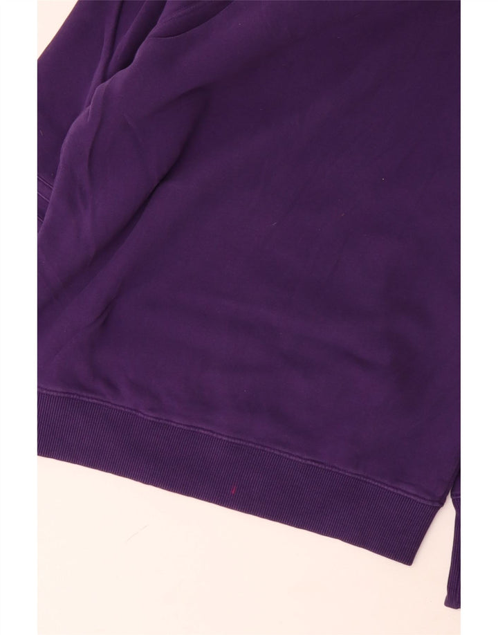 GANT Sweat-shirt à col châle pour femme UK 14 Coton violet moyen