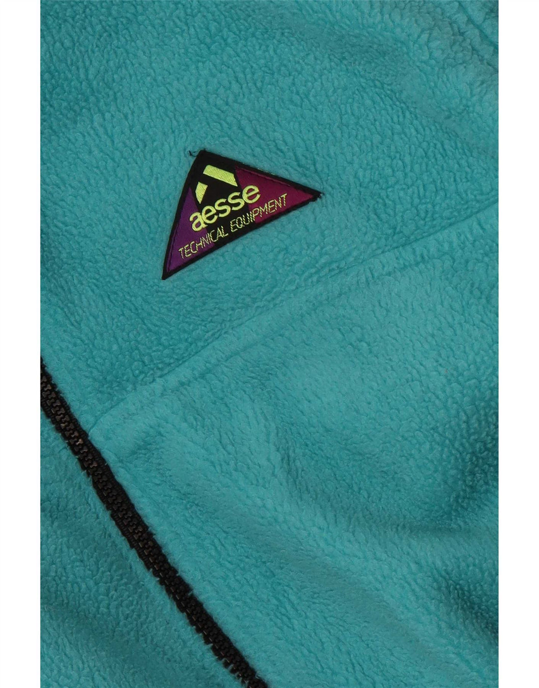 Aesse Veste polaire pour homme UK 38 Medium Turquoise Polyester Sports