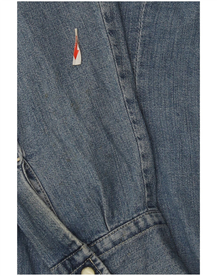 Replay Chemise en jean pour femme UK 12 Bleu moyen Coton