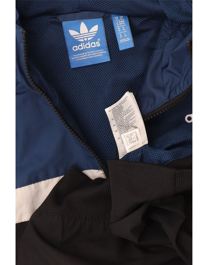Adidas Veste de survêtement à capuche pour homme Bleu moyen Polyester colour block
