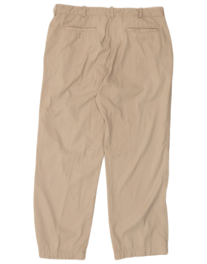 NIKE Pantalon Chino Droit Homme W34 L30 Beige Polyester
