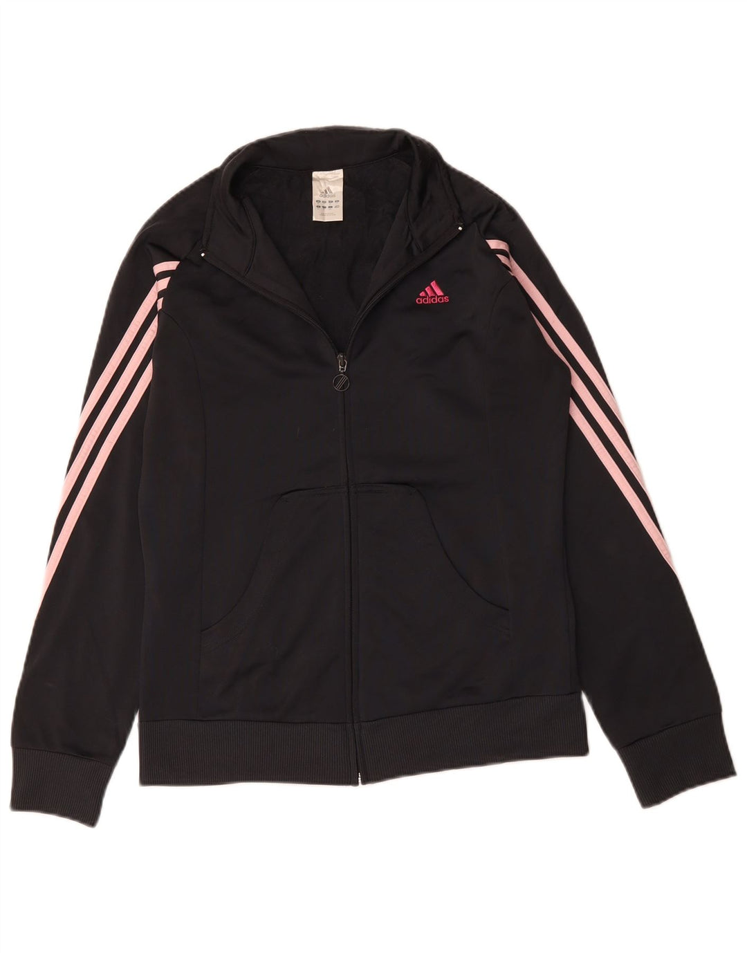 ADIDAS Veste de survêtement pour femme UK 14 Medium Noir Polyester