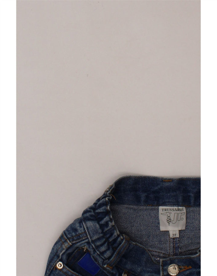 TRUSSARDI Boys Denim Shorts 3-4 Years W22  Blue Cotton