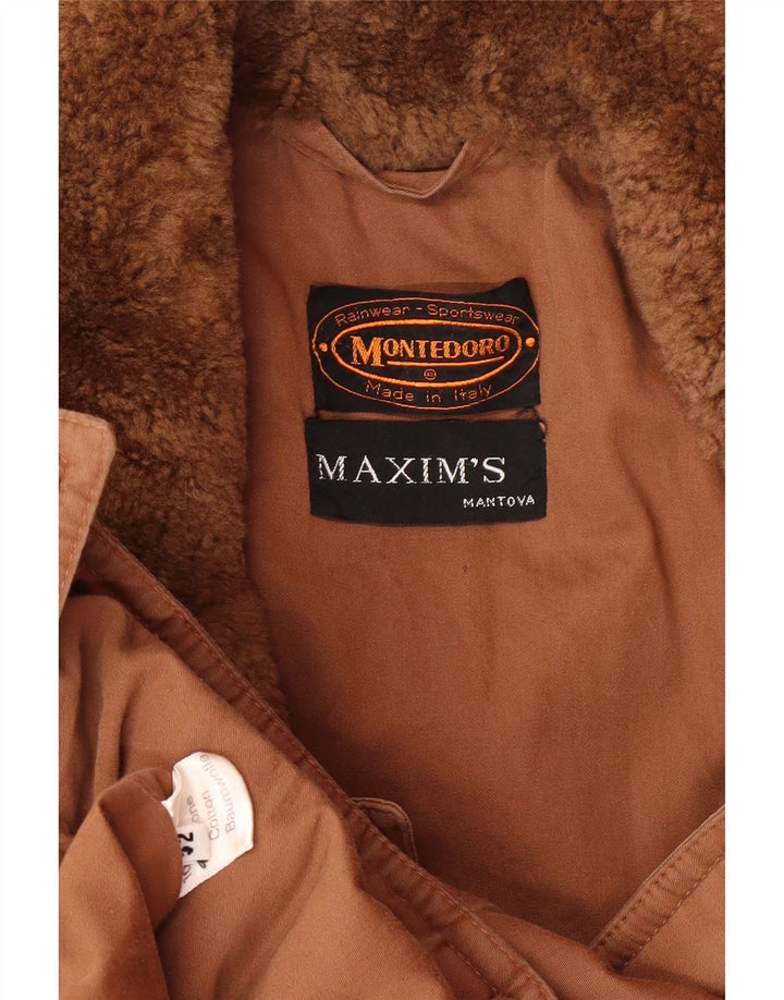 MONTEDORO Veste Bomber Militaire Homme IT 52 XL Marron Coton