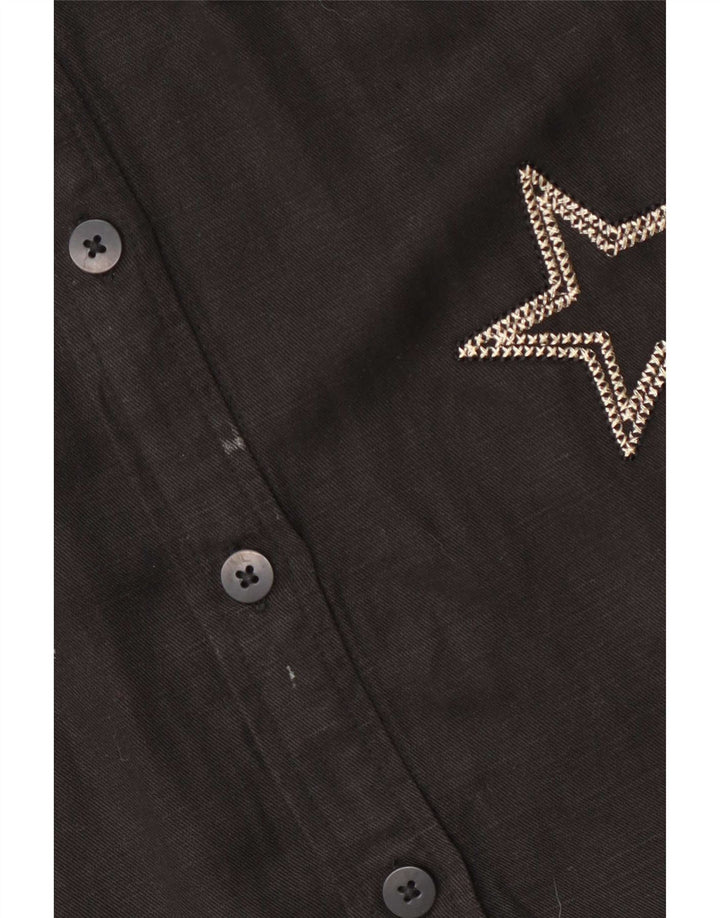 Rails Chemise graphique pour femme UK 16 Large Noir Lyocell