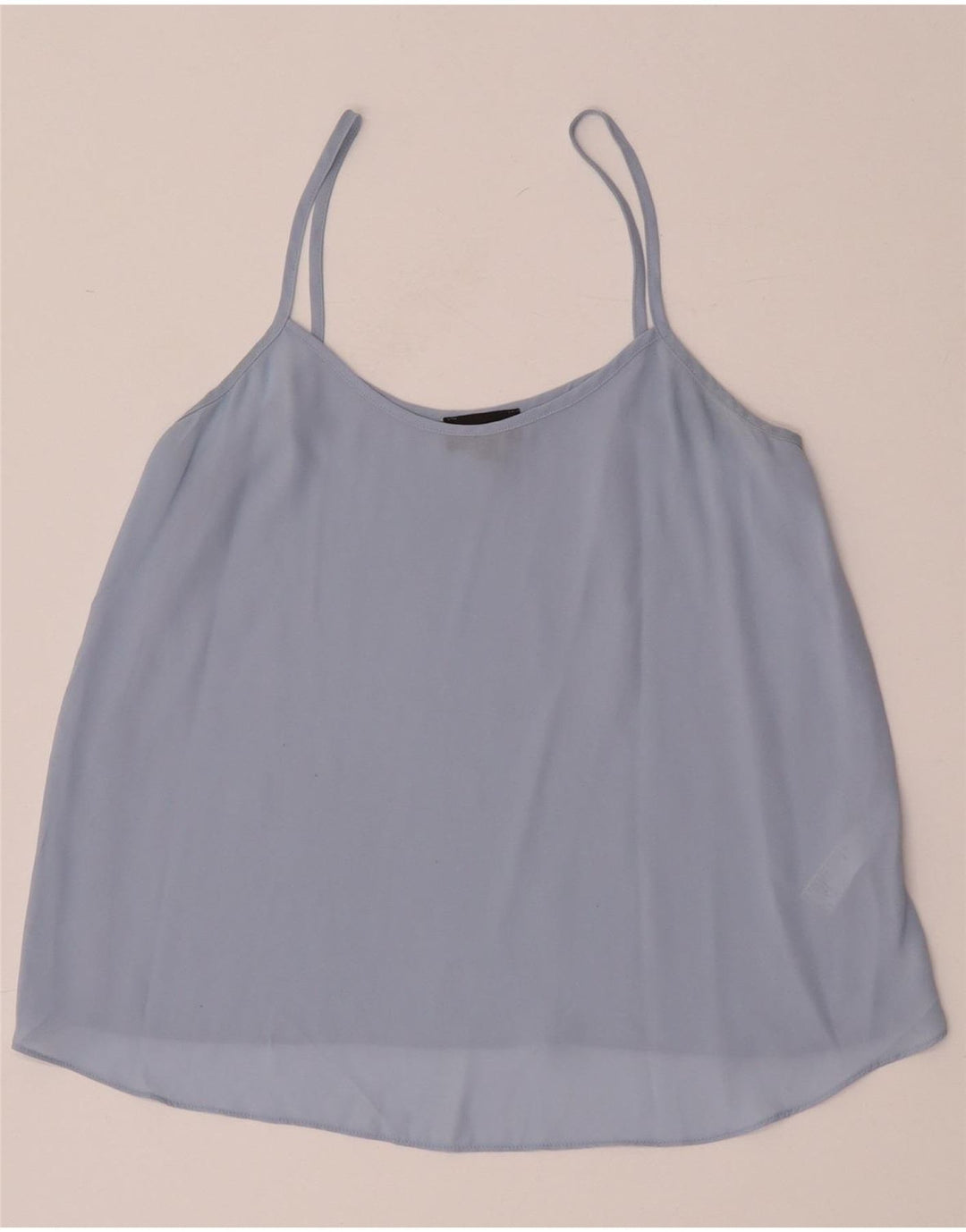 Topshop Femmes Oversize Cami Top UK 8 Petit Bleu Polyester